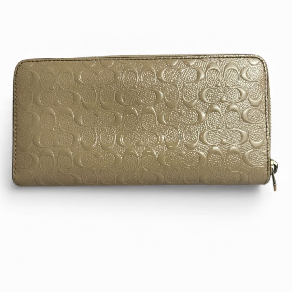 Coach Tan Embossed Wallet - Picture 2 of 15
